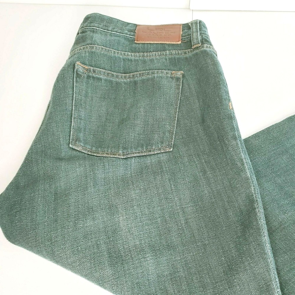 LRL Lauren Ralph Lauren Jeans Company Women's Boyfriend Fit Wide Leg Size 8 EUC